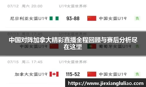 中国对阵加拿大精彩直播全程回顾与赛后分析尽在这里